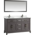 thumbnail image 1 of Vanity Art 60" Double Sink Bathroom Vanity Set with Engineered Marble Top and Two Free Mirrors, 1 of 5
