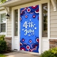 thumbnail image 6 of Antqov 4th of July Door Cover 35x73" Patriotic Front Door Cover US Flag Memorial Day Decoration Independence Day Large Hanging Door Covers Banner for Outdoor Porch Party Home Decor, 6 of 6