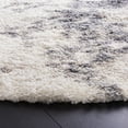 thumbnail image 3 of SAFAVIEH Fontana Shag Damri Classic Plush Area Rug, Ivory/Grey, 6'7" x 6'7" Round, 3 of 8