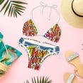 thumbnail image 6 of Thanksgiving Font Chic One-Piece Swimsuits Bikini Set: Detachable Sponge, Adjustable Strap, Two-Pack, for Pools and Beaches, 6 of 6