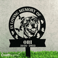 thumbnail image 2 of Craftnamesign Custom Rottweiler Dog Memorial Metal Garden Stake, Memorial Yard Plaque for Dog Loss, 2 of 3