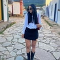 thumbnail image 5 of TRAF Woman Black Mini Skirt Shorts Women Asymmetric Skort For Women High Waist Summer Skirt Woman Casual Bermuda Shorts, 5 of 10