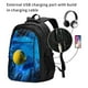 thumbnail image 2 of Easygdp Sports Tennis Ball Mochila para Laptop de Viaje con Puerto USB, Mochila para Laptop con Puerto de Carga USB para Mujeres y Hombres, 2 of 7