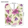 thumbnail image 6 of Wobogo A Pattern with Watercolor Fuchsia Orchids U-Shaped Toilet Bath Mat Set Super Soft Absorbent Quick Dry Memory Foam Non Slip Bathroom Rugs for Tub Shower and Single Sink, 6 of 9