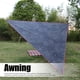 thumbnail image 3 of Toldo protector solar, toldo triangular supergrande para acampar, toldo para exteriores, diseño elevado, 3 of 12
