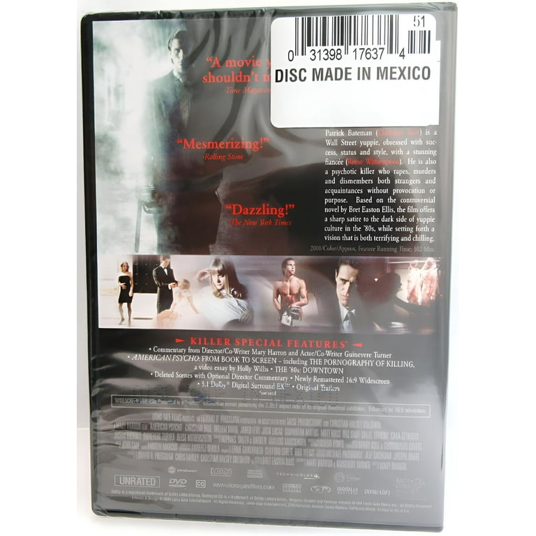 Lions Gate American Psycho [DIGITAL VIDEO DISC]