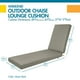 Duck Covers Weekend Water-Resistant 72 x 21 x 3 Inch Outdoor Chaise Cushion, Moon Rock - image 4 of 8