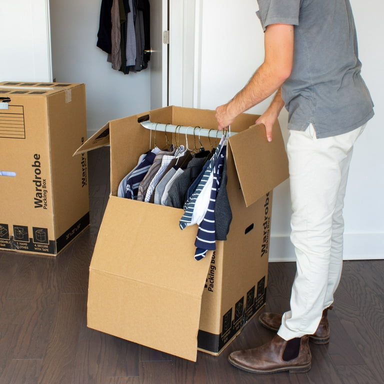 Uboxes 2 Room Wardrobe Kit 20 Moving Boxes Plus Packing Supplies