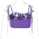 thumbnail image 4 of Chaleco con tirantes de felpa para mujer, Top con tirantes en el pecho, 4 of 4