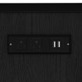 thumbnail image 4 of L-Shaped Twin over Full Bunk Bed Frame with Twin Size Loft Bed Frame and Charging Station, Metal Triple Bunk Bed with Desk and Slide for Bedroom, Apartment, Mattress Not Included, Black, 4 of 9