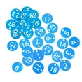 thumbnail image 2 of 100 Pieces Protable Numbered Tag Number Tag for Supermarket Warehouse Locker white word, 2 of 6