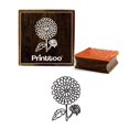 thumbnail image 1 of Printtoo Sun Flower Pattern Square Rubber Stamp Scrap-booking Wooden Stamps-3 x 3 Inches, 1 of 2