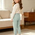 thumbnail image 4 of Maean Little Girls Thermal Leggings Toddler Kids Fall Winter Warm Comfy Bottoms Soft Stretchy Legging, 4 of 7