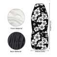 thumbnail image 7 of XYZCANDO Black Hibiscus Car Seat Covers Hawaiian Floral Car Seat Cover for Front Seats Set of 2 Cars Accessories Suitable for Most Cars,SUV,Sedan, 7 of 7