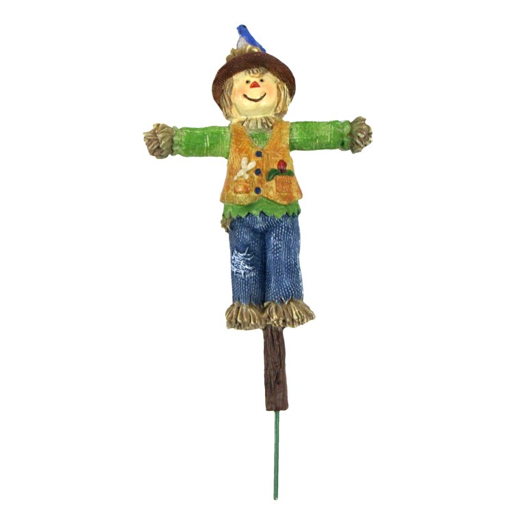 Mini Scarecrow Fairy Garden Figurine Accessory Dollhouse Decor Outdoor Ornament