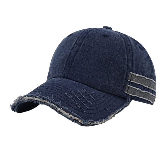 Homeyce Vintage Ripped Washed Distressed Baseball Cap Adjustable Outdoor Daily Dad Hat for All Ages,Navy