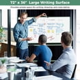 thumbnail image 4 of Costway 72" x 36" Double-Sided Magnetic Whiteboard with Stand and Aluminum Alloy Frame Green, 4 of 10