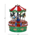 thumbnail image 7 of Mr. Christmas 5" Mini Carnival Music Box Carousel Decoration, Multicolor, 7 of 7