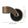 thumbnail image 3 of Ruedas de sofá de aleación de zinc 4 piezas accesorios de sofá muebles herrajes polea, 3 of 10
