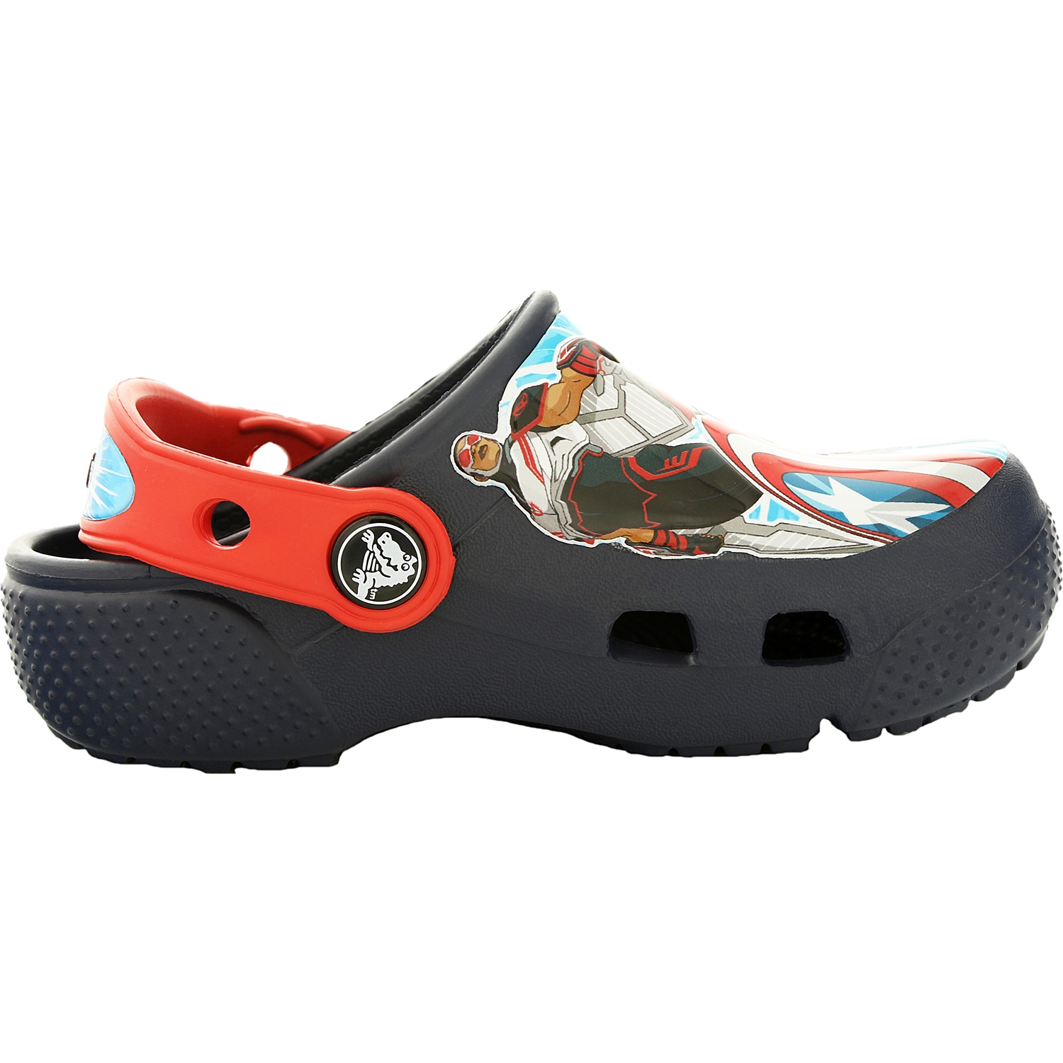 Crocs Boy's Crocsfunlab Marvel Avengers Navy AnkleHigh Flat Shoe 5M