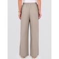 thumbnail image 4 of ANRABESS Womens Casual Wide Leg Pants Elastic Waist Drawstring Lightweight Flowy Beach Palazzo Pants with Pockets, 4 of 8