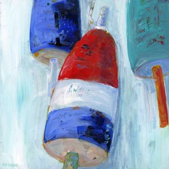 Boys Nautical Buoys Canvas Art - Pamela J Wingard(24X24)