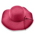 thumbnail image 2 of Riforla British Retro Woolen Dome Autumn and Winter Large Brimmed Sun Hat Summer Hats Red, 2 of 5