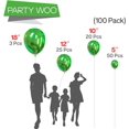 thumbnail image 2 of PartyWoo Metallic Green Balloons 100 pcs,1967, 2 of 6
