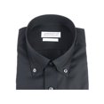 thumbnail image 3 of Mens 100% Italian Cotton Shirt Non Iron SORRENTO Button Down Oxford 4531 Black, 3 of 7