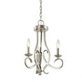 thumbnail image 7 of Ania 3-Light Traditional Chandelier in Brushed Nickel, 7 of 7