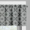 thumbnail image 5 of Ambesonne Grey and White Valance & Curtain, Star Tile, 55"x30", Charcoal Grey White, 5 of 6