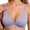 Light Purple, variant on Telankuip Jelly Bras for Womens Mesh Lace Splicing V-Neck Wireless Comfortable Seamless Push up Bralette Full Coverage No Underwire Everyday T-Shirt Bra Soft Smooth Underwear White XL