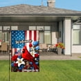thumbnail image 3 of Jbralid Welcome American Flag Cardinal Flower Garden Flag For Spring Summer Home Outdoor Garden Yard Door Decor 12x18 inch, 3 of 5
