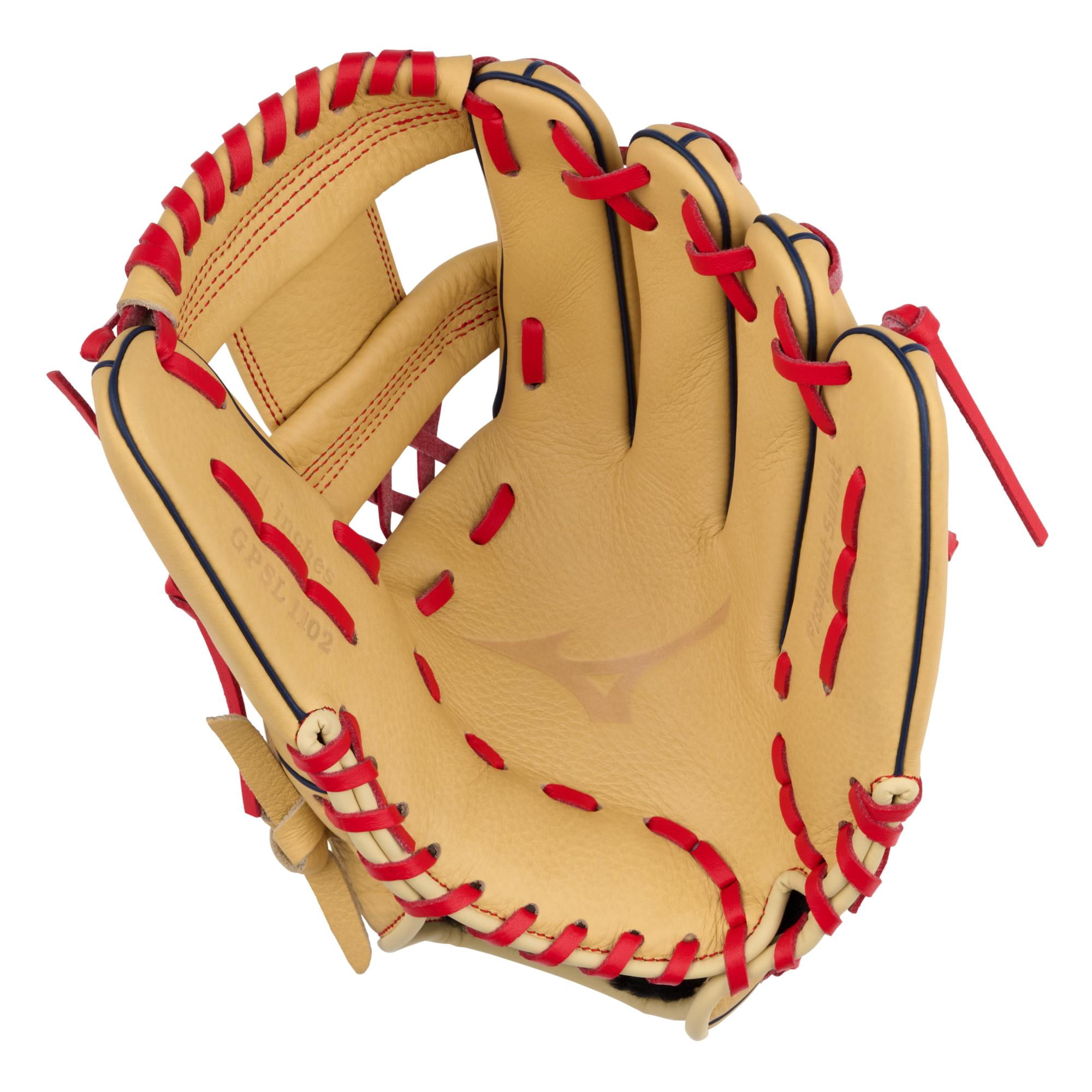 Mizuno GPSL1102 Prospect Select BB Series Infield Baseball Glove 11", Deep 3 Web, ButterSoft Palm Liner