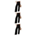 thumbnail image 2 of Pantalones Qarigey Verano Primavera Casual Pierna ancha Elástico Negro XXL, 2 of 6