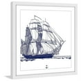 thumbnail image 2 of "Blue Ship" Framed Painting Art Print, 2 of 6