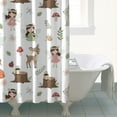 thumbnail image 4 of White Forest Fairy Pattern Shower Curtain 84"x72" ,Bathroom Decorative Shower Curtains Set with 12 Hooks,Modern Waterproof Washable Shower Curtain, 4 of 6