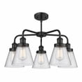 thumbnail image 2 of Innovations Lighting - Cone - 5 Light Stem Hung Chandelier In Art Deco, 2 of 2