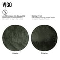 thumbnail image 4 of VIGO Glass Round Vessel Bathroom Sink in Onyx Gray with Linus Faucet and Pop-Up Drain in Chrome, 4 of 10