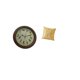 thumbnail image 4 of Reloj de pared decorativo con funda de cojín, fabricado en poliéster PP y cristal. Ideal para salón, dormitorio, cocina u oficina. Perfecto como regal, 4 of 7