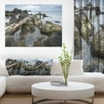 thumbnail image 1 of Rocky North Ireland Seashore - Uvre d'Art Moderne sur Toile, 1 of 3