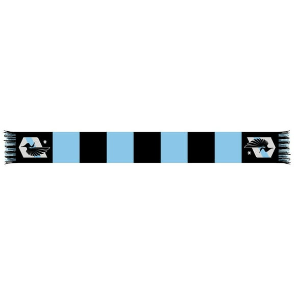 Black/Light Blue Minnesota United FC Team Bar Knit Scarf