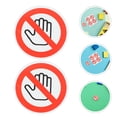 thumbnail image 4 of Miangastore Do Not Touch Warning Sign White PVC 15Pcs For Factories Warehouses And Offices, 4 of 9