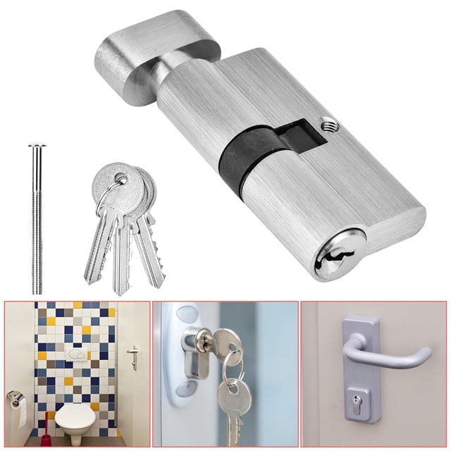 Cilindro Abierto De Cerradura De Puerta De Dormitorio De Madera Simple De Cobre De 65 Mm Con Llaves