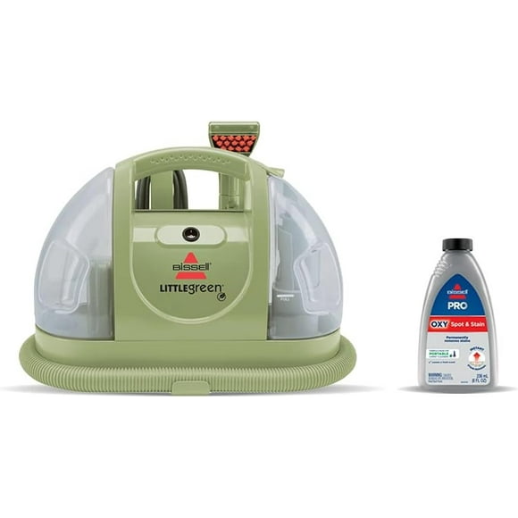 Bissell - Portable Carpet Cleaner - Little Green for Carpet & Upholstery - with Stain Brush