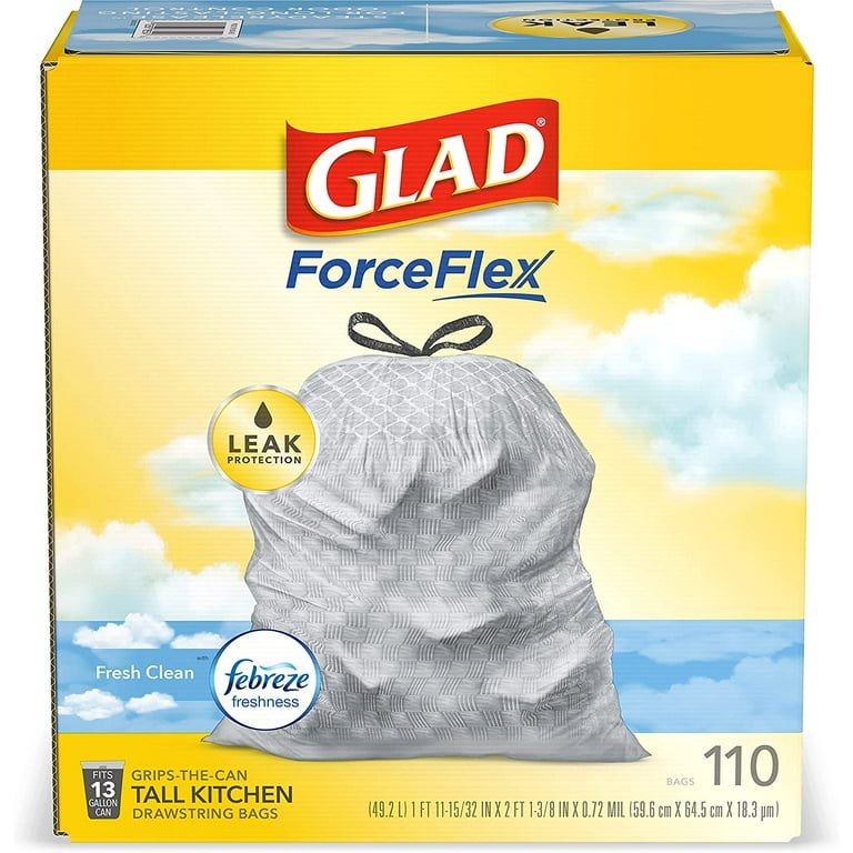 Tall kitchen clearance garbage bags