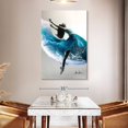 thumbnail image 3 of Elephant Stock Wave Dance Wall Art - Vertical Canvas Wall Art - Hallway Wall Decor - Dance Canvas - Teal And Blue Decor By Ashvin Harrison - 34" x 51", 3 of 8