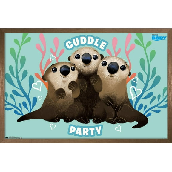 Disney Pixar Finding Dory - Cuddle Wall Poster, 14.725" x 22.375", Framed