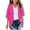 Hot Pink, variant on Cute Tops For Teens Girls Casual Solid Color Cardigan Top For Everyday Wear Spring Summer Lightweight Open Front Shirt Comfortable Tee For Kids Girls Long Sleeve Tops 13-14 Years 160
