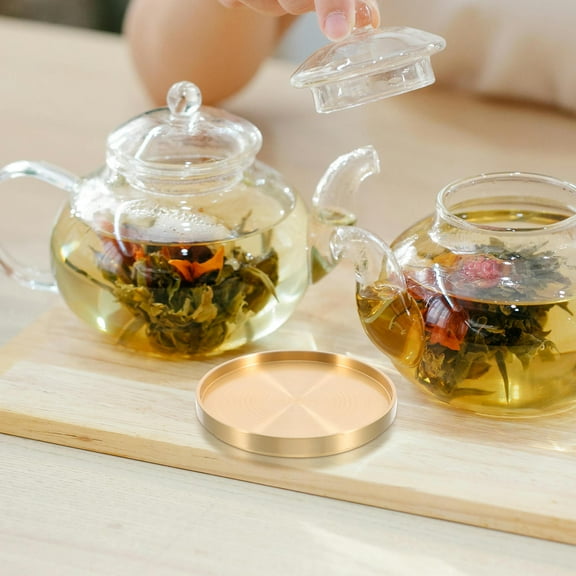 MLINS Coaster Drinks Teacup Holder Base Hot Pad Round Coffee Mug Coaster Decorative Stand Tabletop For Cake Fruit Tray Kitchen Home